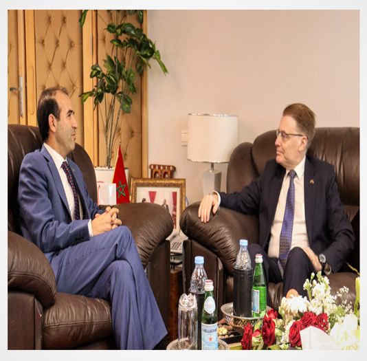 President Field participates in formal exchange with Mediator of the Kingdom of Morocco, Mr. Mohamed Benalilou.